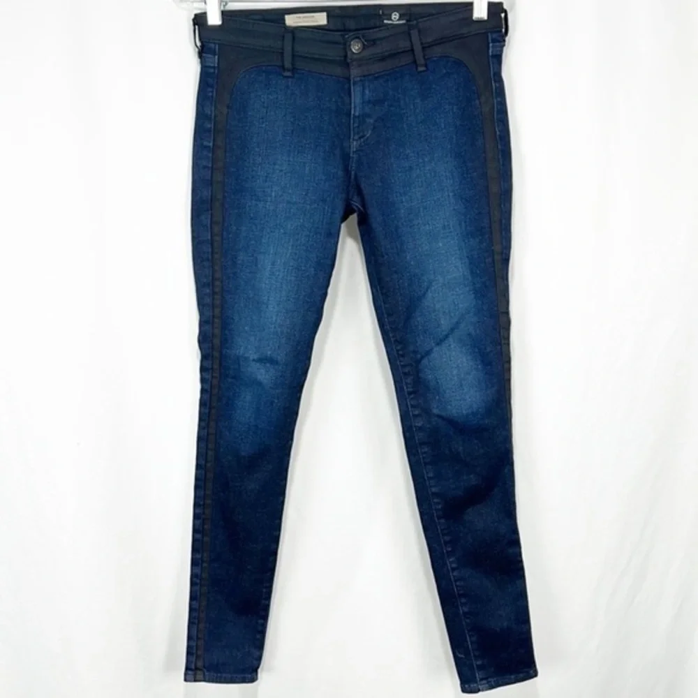 Ag Adriano Goldschmied the Jackson Countour Tuxedo Skinny Jeans 28